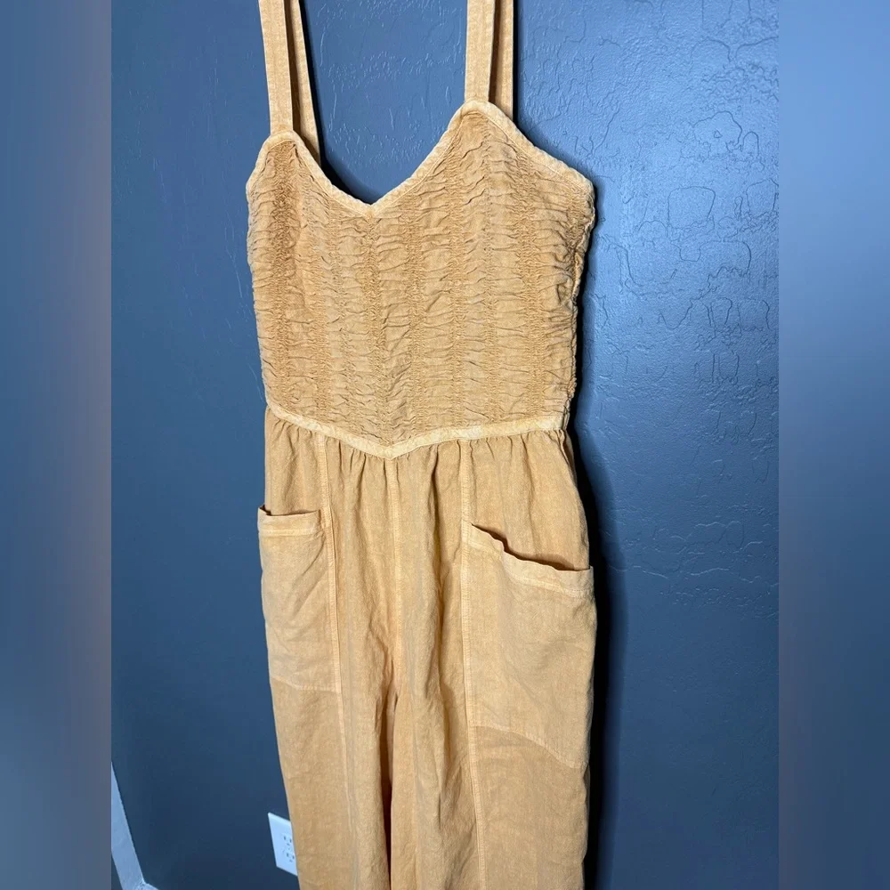 New Free People Forever and Always Ruched Jumpsuit